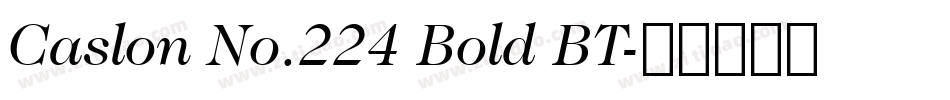 Caslon No.224 Bold BT字体转换